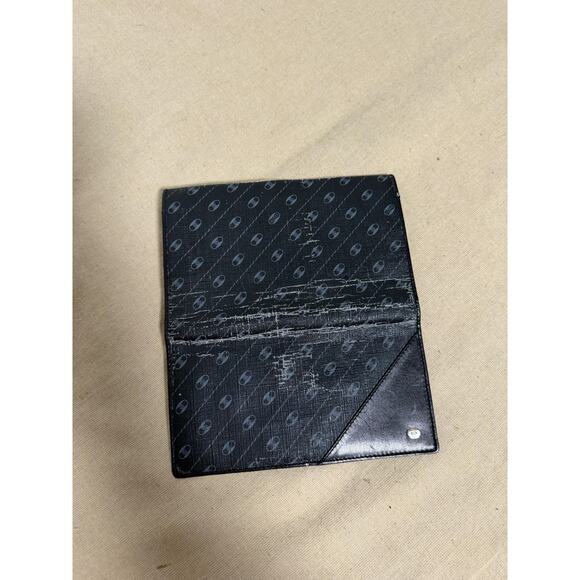 Vintage Gucci Wallet Womens One Size Black Leather Canvas Logo Trifold Italy - Picture 14 of 14